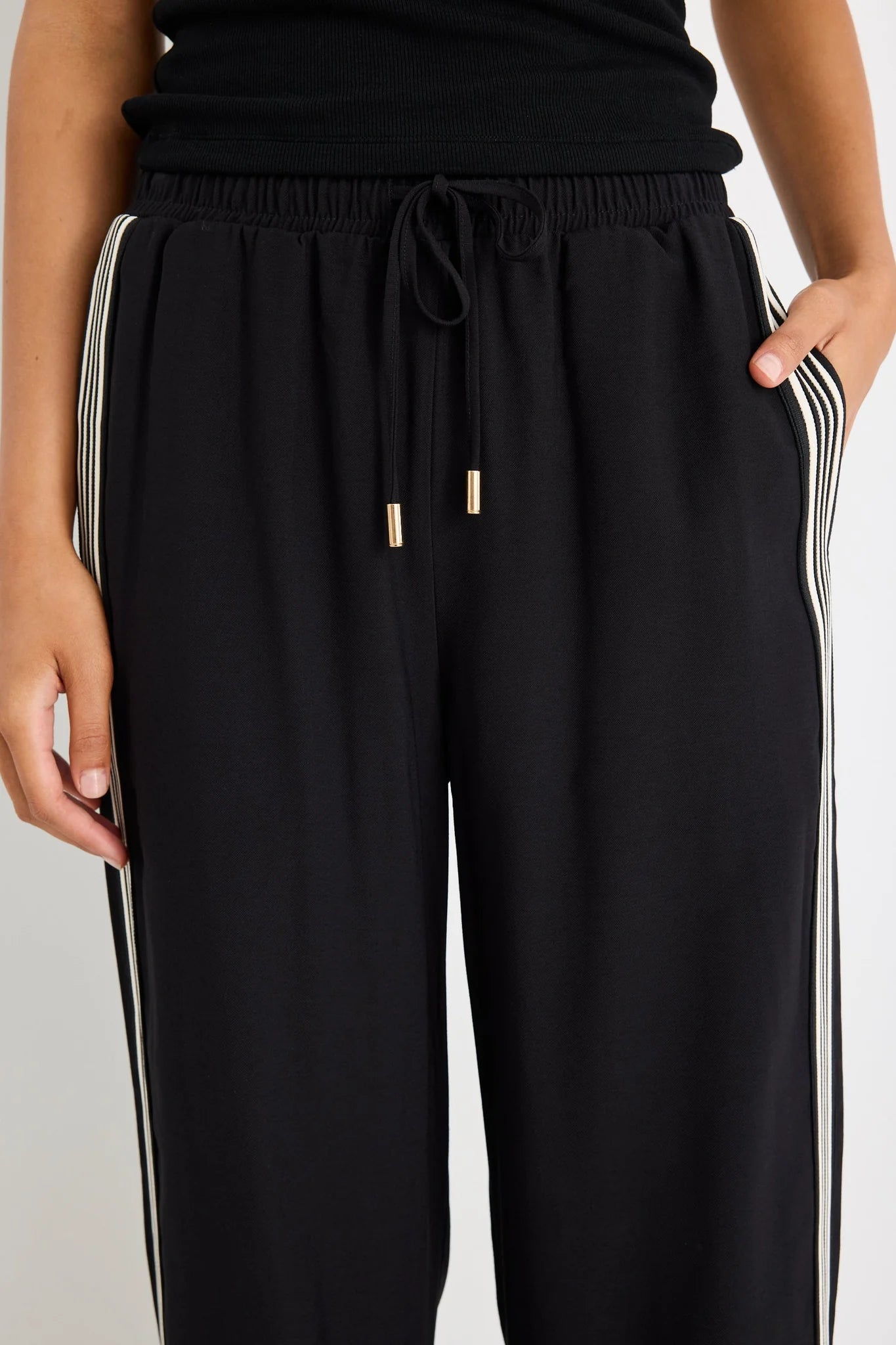 STORIES BE TOLD Vibe Jacquard Stripe Wide Leg Pant