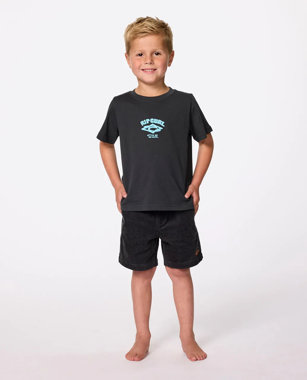 Rip Curl Wave Dayz Logo Tee Boys 1-8 years