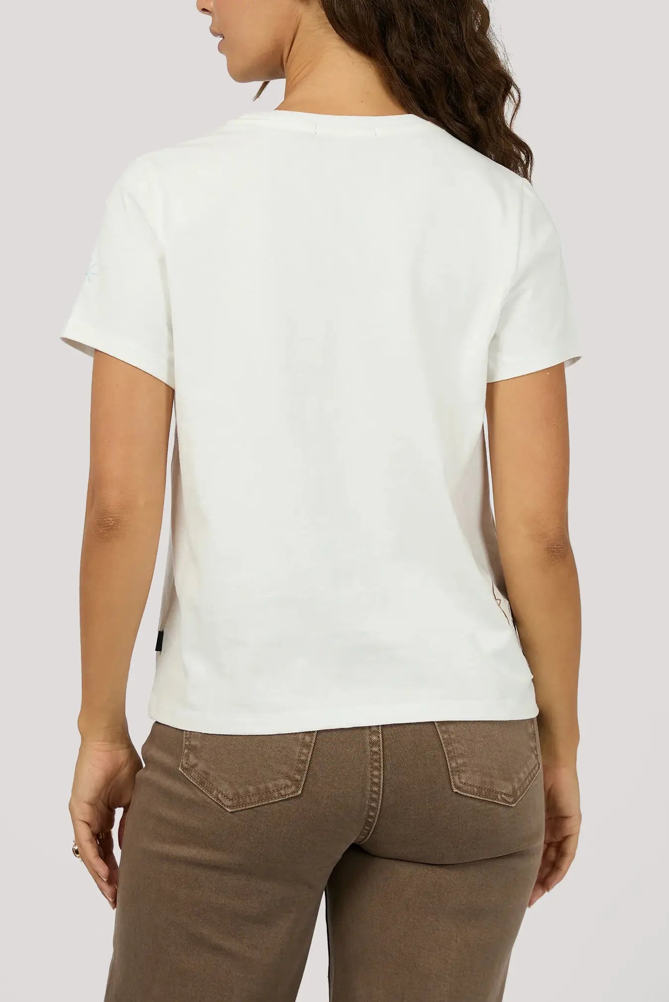 ALL ABOUT EVE Western Dreamer Regular Tee Vintage White