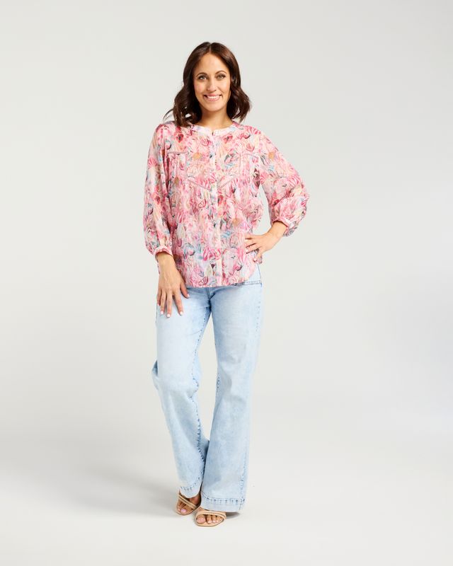 ZAFINA Willa Blouse Floral Haze