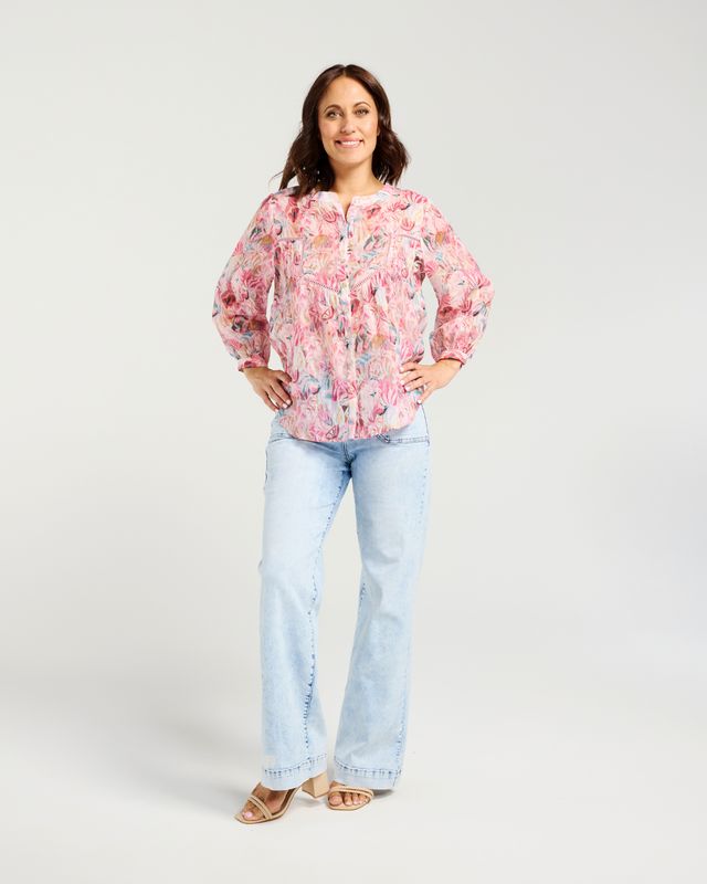 ZAFINA Willa Blouse Floral Haze