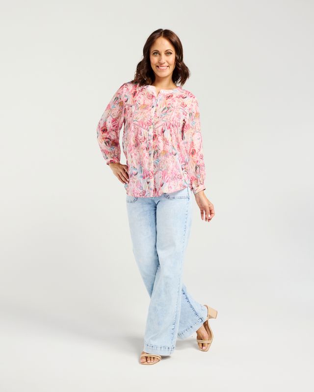 ZAFINA Willa Blouse Floral Haze