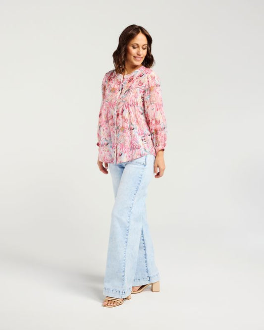 ZAFINA Willa Blouse Floral Haze