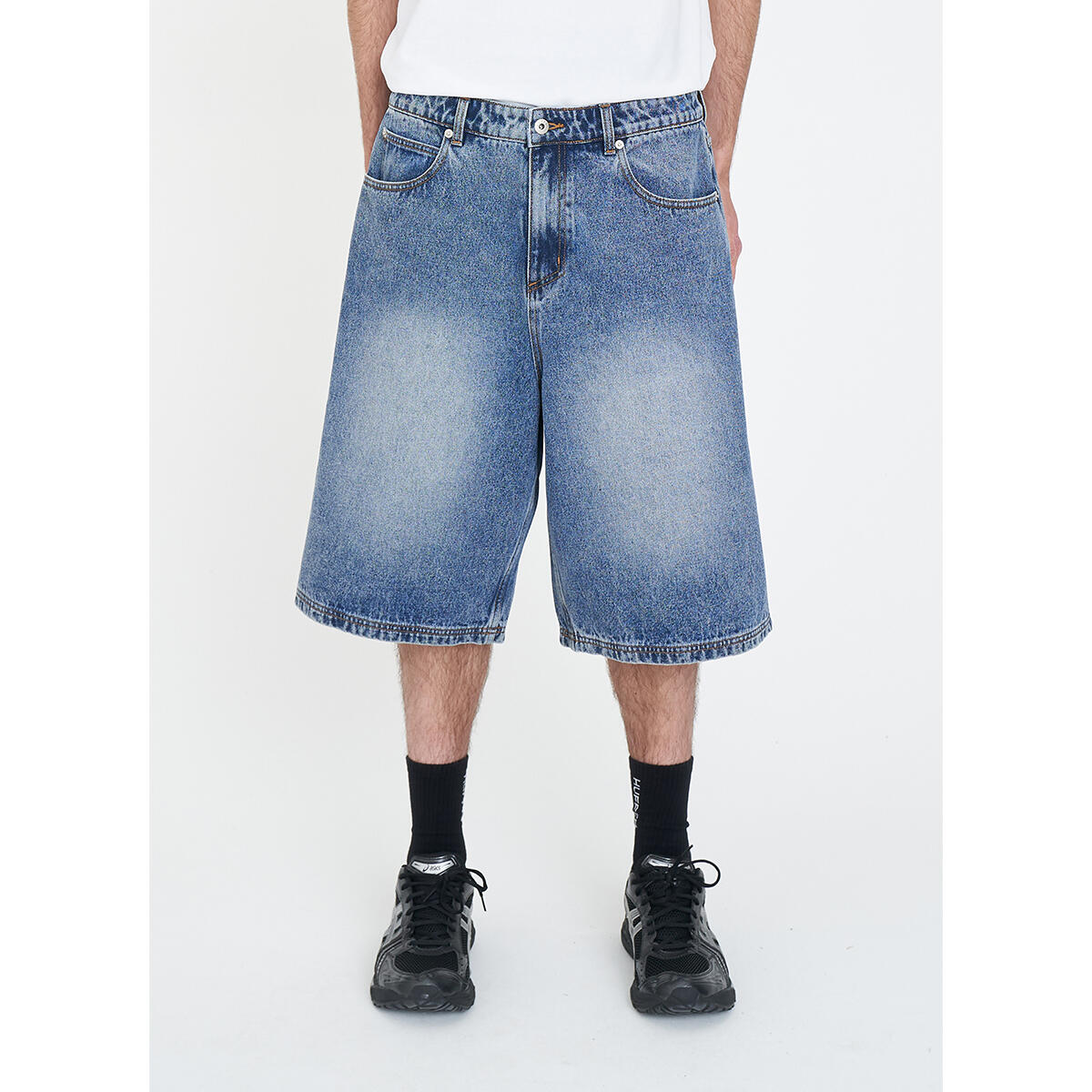 HUFFER X-Tra Baggy Denim Short Stable Wash