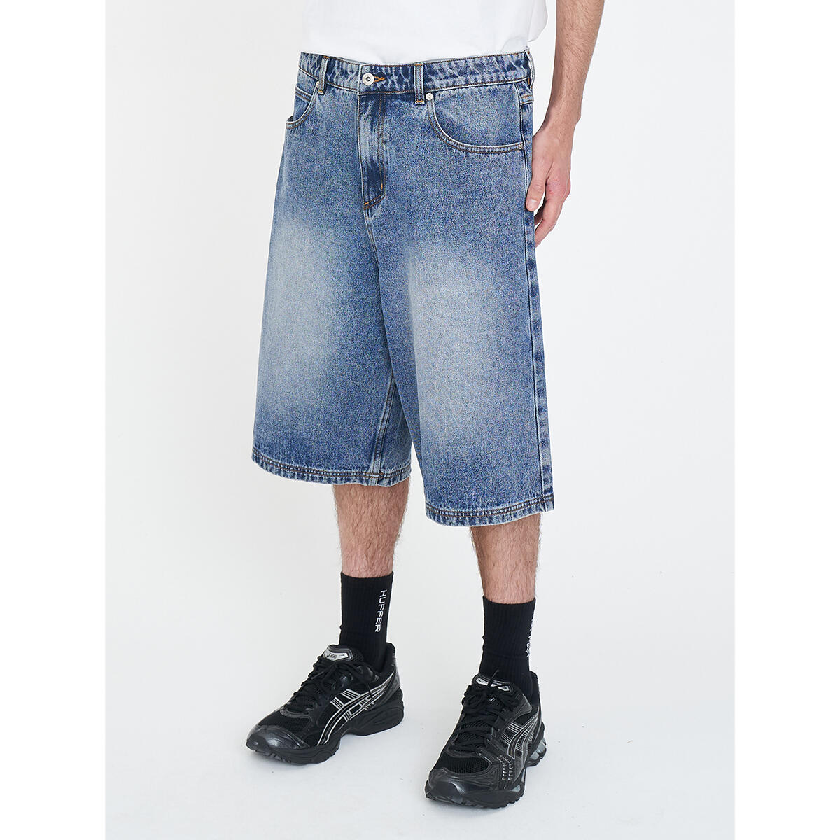HUFFER X-Tra Baggy Denim Short Stable Wash