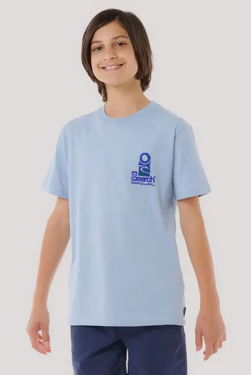 Rip Curl Search Stack Tee Boys Spray Blue 8-16 years