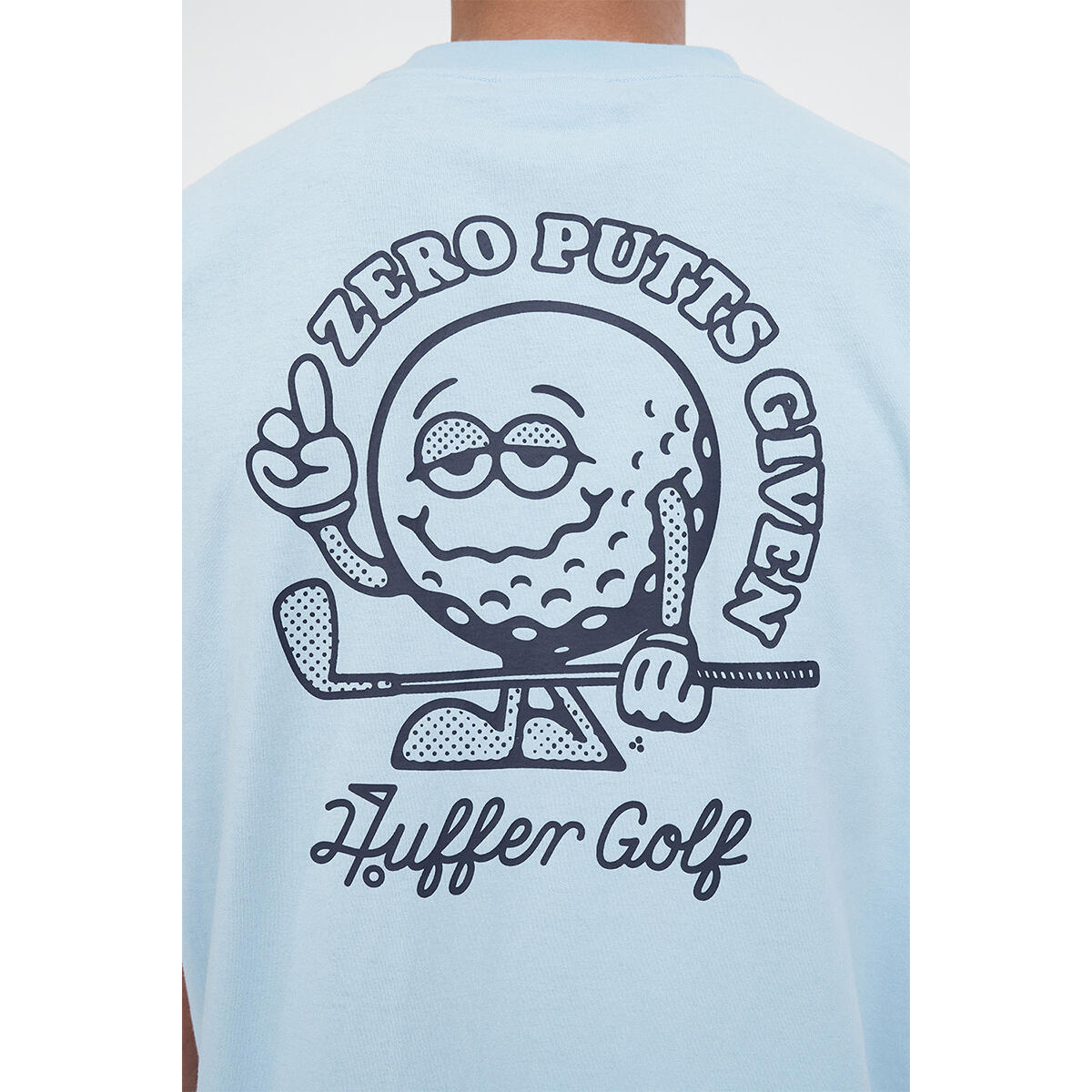 HUFFER GOLF Zero Putts Tee Ice Blue