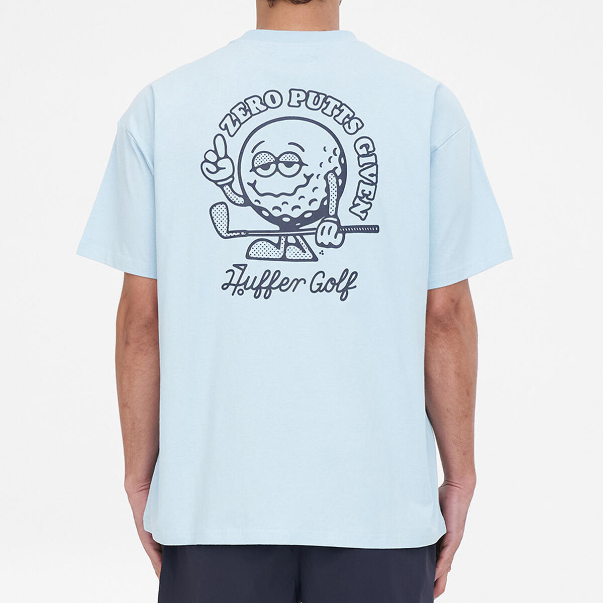 HUFFER GOLF Zero Putts Tee Ice Blue