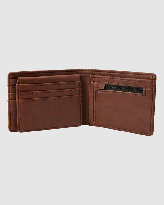 Billabong Dimension Faux Leather Wallet Java Grain