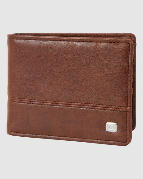 Billabong Dimension Faux Leather Wallet Java Grain